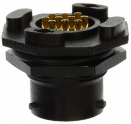 UTS712E10P, Panel Mount Plug UTS Hi Seal Poles=10 Male Housing size12, Souriau Esterline Sunbank