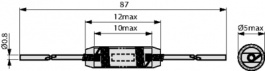 MISC-3R0M, Индуктор, аксиальные выводы 3 uH 2 A, FASTRON