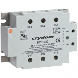D53TP25C, Solid state relay, three phase 4...32 VDC, Sensata