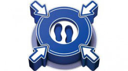 307912, 3D Safety Sign, Stand Here, Square, White on Blue, Vinyl, Mandatory Action, 1pcs, Brady