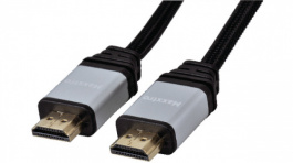 PLA-502B-S-2, HDMI cable Platinum m - m 2 m Black, Maxxtro