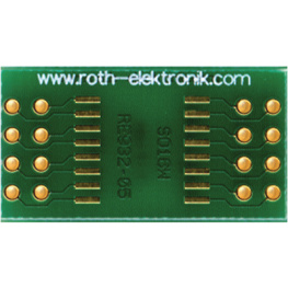 RE932-05, Laboratory card FR4 Epoxide + chem. Ni/Au SO16w Adapter, Roth Elektronik