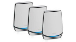 RBK853-100EUS, Orbi WiFi 6 Whole Home Tri-Band Mesh System, 6Gbps, 802.11a/b/g/n/ac/ax, NETGEAR