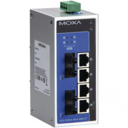 EDS-P206A-4POE-MM-SC-T, Switch 4x 10/100 PoE 2x 100FX SC/MM -, Moxa