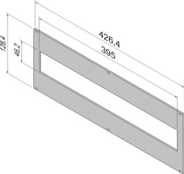 24563-096, Front panel 3 HE 84 TE, Schroff