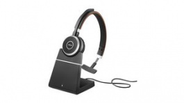 6593-823-399, Headset, Evolve 65, Mono, On-Ear, 20kHz, Bluetooth, Black / Red, Jabra