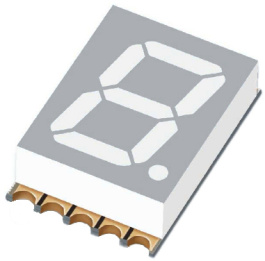 ELSS405SYGWA/S530-E2, 7-segment LED-display yellow-green 10 mm SMD, Everlight