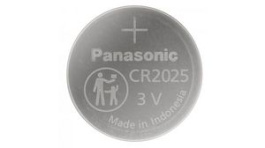 CR-2025EL/1B, Button Cell Battery, Lithium, CR2025, 3V, 170mAh, Panasonic