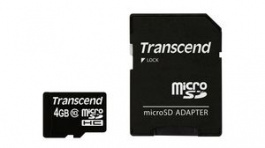 TS4GUSDHC10, Memory Card, microSDHC, 4GB, 20MB/s, Transcend