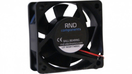 RND 460-00017, Brushless Axial DC Fan, 60 x 60 x 25 mm, 24 V, 4.32 W, RND Components