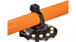 PMB5 PA66HS BK 100 [100 шт], Cable tie adhesive mount Black, HellermannTyton