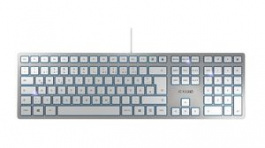 JK-1600FR-1, Slim Keyboard, SX, KC6000, FR France/AZERTY, USB, Light Grey, Cherry