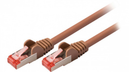 VLCP85221N015, Patch cable CAT6 S/FTP 0.15 m Brown, Valueline