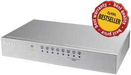 ES-108A V2, Switch 8x 10/100 (3x QoS) - Desktop, ZYXEL