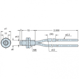 FD-61, Датчик: световодный; Дальность: 0?450мм; IP67; -55?80°C; Корпус: M6, Panasonic
