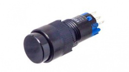 AB2M-M2PB, Pushbutton Switch 2CO Momentary Function Black, IDEC