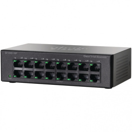 SF100D-16P-EU, Switch 16x 10/100 (8x PoE) - Desktop, Cisco Systems