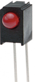 A264B/SUR/S530-A3, PCB LED 3 mm round Red standard, Everlight