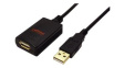 12.04.1089 USB 2.0 Extension Cable USB-A Plug - USB-A Socket 5m Black