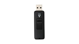 VF24GAR-3E, USB Stick with Slide-In Connector, 4GB, USB 2.0, Black, V7