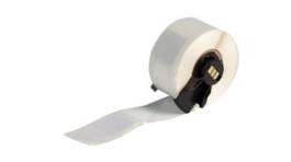 M61-214-483 [250 шт], QuickFlag Tapered Wire and Cable Flag Labels, Polyester, 25.4 x 50.8mm, 250pcs, White, Brady