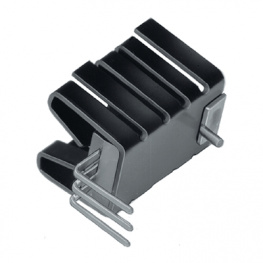 FK 237 SA-220 H, Радиатор: штампованный; U; черный; L: 19,05мм; W: 14,5мм; H: 16,75мм, Fischer Elektronik