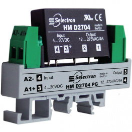HM D6004 PG, Solid state relay single phase 5...30 VDC 4 A, Selectron