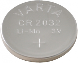 CR2032, Button cell battery,&nbsp;&nbsp;Lithium Manganese Dioxide, 3 V, 230 mA, Varta