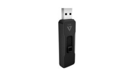 VP216G, USB Stick with Slide-In Connector, 16GB, USB 2.0, Black, V7