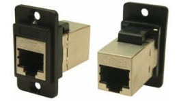 CP30720S, Panel Feedthrough Plastic Frame Connector, CSK, RJ45 Socket - RJ45 Socket, Cliff