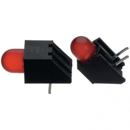 550-2407F, PCB LED 5 mm round Red standard, Dialight