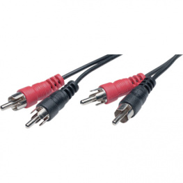 AC5-1,5M/BK-R, Audio cable stereo cinch 1.5 m Black, ELFA производитель