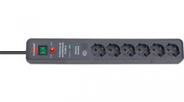 1159545376, Outlet Strip, 6xType L / F (CEE 7/3) / ITA/GER, 3 m, Brennenstuhl