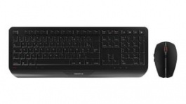 JD-7000FR-2, GENTIX Wireless Keyboard and Mouse, 2000dpi, FR France/AZERTY, USB, Black, Cherry