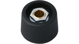 A3123069, Control knob without recess black 23 mm, OKW