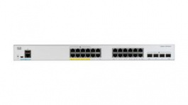 C1000-24P-4G-L, PoE Switch, RJ45 Ports 24, Fibre Ports 4, SFP, 1Gbps, Managed, Cisco Systems