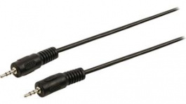CAGP21000BK10, Stereo Audio Cable 2.5 mm Jack Plug - 2.5 mm Jack Plug 1m, Nedis (HQ)