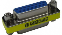RND 205-00850, D-Sub Gender Changer, Female / Female, 15 Poles, RND Connect