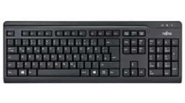 S26381-K511-L402, Slim Keyboard, KB410, US English, QWERTY, USB, Cable, Fujitsu
