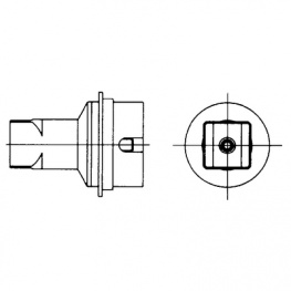 ND05, Dual Nozzle, 10.7 mm x 10.7 mm, Weller