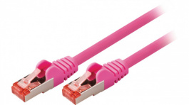 VLCP85221P015, Patch cable CAT6 S/FTP 0.15 m Pink, Valueline