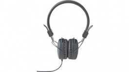 HPWD1100GY, Wired On-Ear Headphones 1.2m Round Cable Grey, Nedis (HQ)