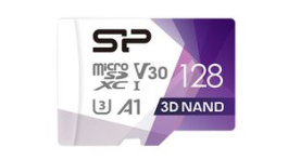 SP128GBSTXDU3V20AB, Memory Card, 128GB, microSDXC, 100MB/s, 80MB/s, Silicon Power