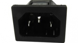 RND 465-00782, Inlet C14 Panel Mount Straight 10 A 250 VAC, RND Connect