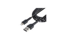 RUSB2ALT1MBC, Charging Cable USB-A Plug - Apple Lightning 1m USB 2.0 Black, StarTech.com