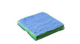 RND 605-00186, Microfiber Wiping Cloths, 400 x 400mm, Nylon / Polyester, Blue, 25 Pieces, RND Lab