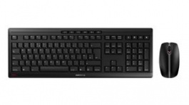 JD-8500GB-2, Keyboard and Mouse, 2400dpi, STREAM, UK English, QWERTY, Wireless, Cherry