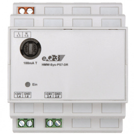 HMW-SYS-PS7-DR, Power supply 7 VA, DIN rail mount 72 x 87 x 64 mm, eQ-3