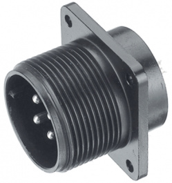 CE05-2A20-4PD-SB, Panel-mount plug 4P, Fujikura