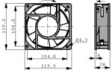 ASEN10415 Axial fan AC 120 x 120 x 38 mm 240 VAC